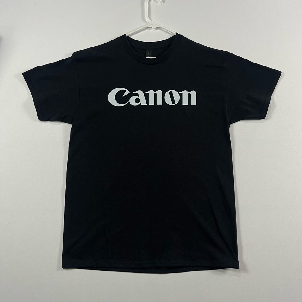 Canon Black T-Shirt Professional Camera Photographer, Brand New Without Tags
